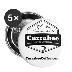 Currahee Coffee Buttons 2.2'' (5-pack) - white